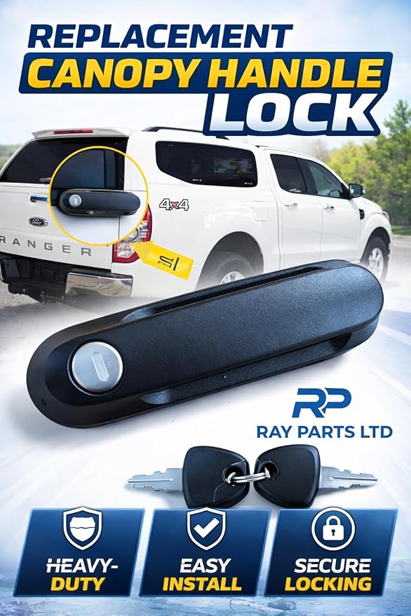 RAY PARTS hardtop canopy tailgate lock handle product dimensions
